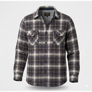 Freedom Foundry‎ Men's Sherpa Lined Flannel Plaid Button Up Shirt. Size XL